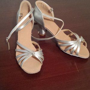 Latin Salsa Ballroom Tango Dance Shoes Heels 8